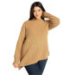 Фото #1 товара Plus Size Asym Detail Sweater