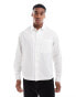 ASOS DESIGN boxy oversized button poplin shirt in white