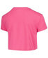 ფოტო #2 პროდუქტის Big Girls Pink Mickey & Friends Just Girls Cropped T-shirt