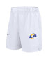 Men's White Los Angeles Rams Blitz Victory Performance Shorts