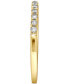 ფოტო #5 პროდუქტის Diamond Band (1/4 ct. t.w.) in 14k White, Yellow, or Rose Gold