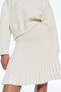 Фото #2 товара Трикотажная юбка в стиле рустик в складку ZARA