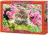 Фото #1 товара Castorland Puzzle 500 elementów - Kociak w kwiecistym ogrodzie (52974)