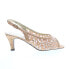 Фото #1 товара David Tate Rosie Womens Beige Extra Wide Synthetic Slingback Heels Shoes