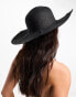 Фото #3 товара Pieces straw sun hat in black