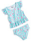 ფოტო #1 პროდუქტის Toddler & Little Girls Ice Cream-Print Tankini Swimsuit, 2 Piece Set, Created for Macy's