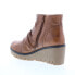 Фото #6 товара Diba True Nift Tee 75818 Womens Brown Leather Slip On Ankle & Booties Boots