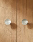 Silver-coloured door knob (pack of 2)