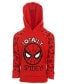 Boys Avengers Spider-Man Fleece Pullover Hoodie and Jogger and Pants Outfit Set to (2T - 18-20)