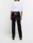 Фото #12 товара River Island straight leg trouser in black