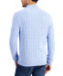 ფოტო #2 პროდუქტის Men's Cable Knit Quarter-Zip Cotton Sweater, Created for Macy's