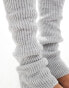 Фото #4 товара New Look ribbed leg warmers in light grey