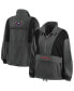 ფოტო #1 პროდუქტის Women's Charcoal Washington Capitals Popover Packable Half-Zip Jacket