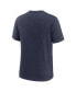 Фото #2 товара Men's Heather Navy Dallas Cowboys Blitz Tri-Blend T-Shirt