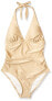 Carve Designs 293712 Women's Alexandra One Piece, Gold Shimmer, Size XS
