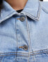 Фото #4 товара Selected Femme denim jacket in washed blue