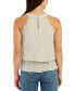 ფოტო #2 პროდუქტის Juniors' Crochet-Trim Layered-Hem Top