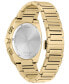 ფოტო #3 პროდუქტის Eco-Drive Men's Chronograph Modern Axiom Gold-Tone Stainless Steel Bracelet Watch 43mm