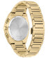 Eco-Drive Men's Chronograph Modern Axiom Gold-Tone Stainless Steel Bracelet Watch 43mm