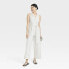 Фото #2 товара Women's Overt Occasion Jumpsuit - A New Day Cream Striped S