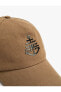 Kep Şapka Aplike Detaylı Pamuklu