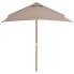 Фото #3 товара Садовый зонт vidaXL Elegant Taupe 150 x 200 x 235 см (с вентиляцией)