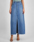 Women's Cotton Denim Maxi Skirt