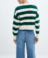 Women's V-Neck Striped Cardigan