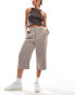 Cotton On low rise 3/4 trousers in taupe