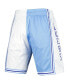 Men's Powder Blue and White Los Angeles Lakers Hardwood Classics 1996 Split Swingman Shorts