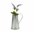 Plant pot Pattern Milk jug Silver Zinc 17 x 21,5 x 11,3 cm (24 Units)
