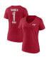 Фото #1 товара Women's Red Tampa Bay Buccaneers Team Mother's Day V-Neck T-shirt