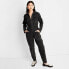 Women's Long Sleeve Denim Jumpsuit - Universal Thread Washed Black 00