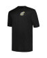 Фото #3 товара Men's Black New Orleans Saints Big and Tall Two-Hit Throwback T-shirt