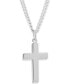Фото #1 товара Macy's simple Cross Pendant Necklace in Sterling Silver