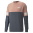 Фото #3 товара Puma Power Colorblock Logo Crew Neck Sweatshirt Mens Black, Pink 84800842