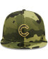 Фото #3 товара Men's Camo Chicago Cubs 2022 Armed Forces Day 9FIFTY Snapback Adjustable Hat