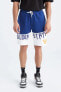 Фото #4 товара Шорты мужские defacto Golden State Warriors Regular Fit из 100% хлопка