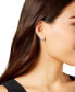 ფოტო #3 პროდუქტის Sterling Silver Extra-Small Logo Hoop Earrings, 0.49"