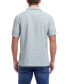 Фото #2 товара Men's Short Sleeve Linen Cotton Grid Dobby Shirt