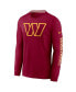 Фото #3 товара Men's Burgundy Washington Commanders Fashion Tri-Blend Long Sleeve T-shirt