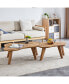 Фото #2 товара Modern Wood Coffee Table, Cloud Shape, Multipurpose