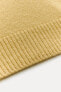 Plain 100% wool short sleeve top