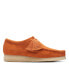 Фото #1 товара Clarks Wallabee 26173637 Mens Orange Oxfords & Lace Ups Casual Shoes