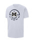 ფოტო #2 პროდუქტის Men's White Michigan Wolverines Free Throw Basketball T-shirt