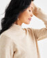 ფოტო #3 პროდუქტის Women's Cozy Mock-Neck Long-Sleeve Sweater, Created for Macy's