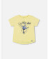 Boy Organic Cotton T-Shirt With Print Lime - Child