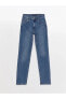 Фото #6 товара LCW Jeans Yüksek Bel Straight Fit Kadın Jean Pantolon