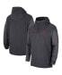 ფოტო #1 პროდუქტის Men's Anthracite Oklahoma Sooners Player Half-Zip Jacket