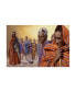 Фото #1 товара Картина холст 'Африка Десять' Trademark Globalрустованный Красный 24" x 16" x 2"
